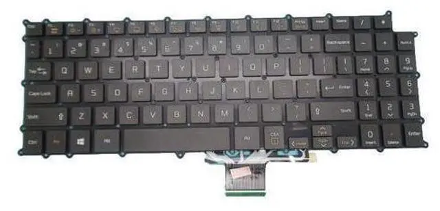 Alt view image 2 of 4 - Backlit Keyboard For 15U70P 15U70P-P 15Z995 15Z995-U English US White color No Fram