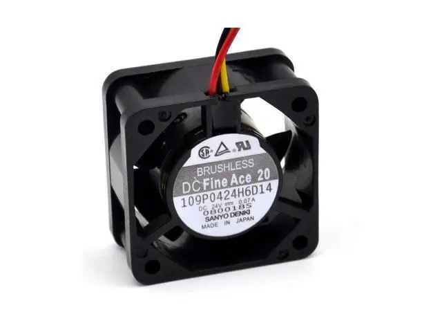 Alt view image 3 of 6 - 4020 cooling fan 24V 109P0424H6D14 numerical control machine tool inverter fan 10 pcs\/lot