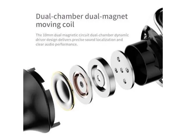 Alt view image 3 of 7 - AOSHIDA TWISTURA D-Major Wired Earbuds in-Ear Headphones, Noise Isolation Corded for 3.5mm Jack,10mm Dynamic Driver Earphones with Detachable Cable (No Mic)