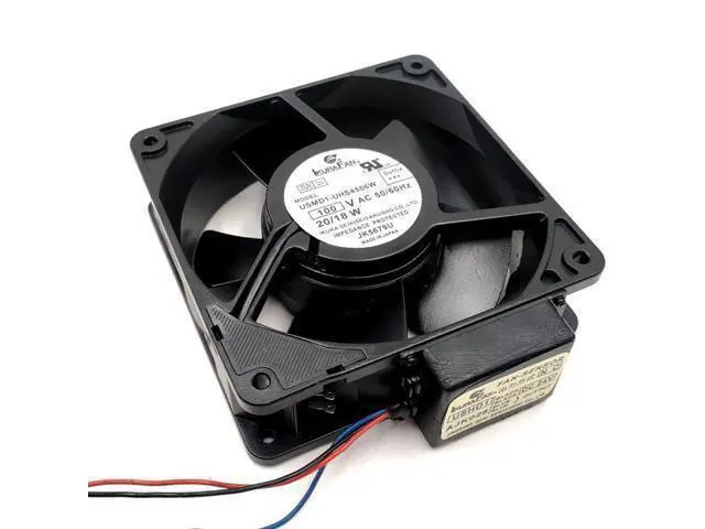 Alt view image 3 of 7 - 120mm AC 100V Metal Cooling Fan Ikura USMD1-UHS4506W 120X120X38mm 12cm 12038 20/18W High Tempreture Resistance