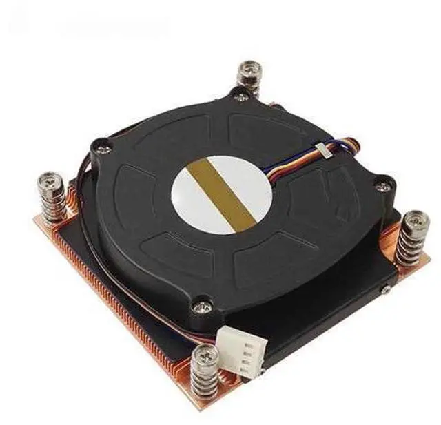 Main image of LGA1200 LGA1150 LGA1151 1U active heatsink CPU cooler 75x75mm hole spacing 180W with 8015mm fan heatsink VC base