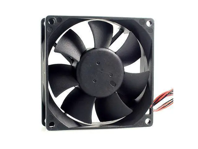 Alt view image 3 of 6 - 10pcs AFB0812H 8cm 8025 12V 0.24A 2wire double ball bearing fan pwm Delta 80*80*25mm