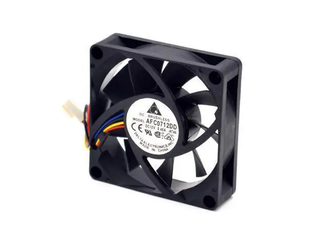 Alt view image 2 of 6 - AFC0712DD 7020 12V 0.45A double ball speed fan DELTA 70*70*20mm