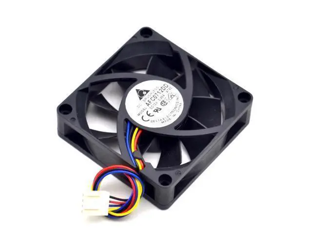 Alt view image 5 of 6 - AFC0712DD 7020 12V 0.45A double ball speed fan DELTA 70*70*20mm