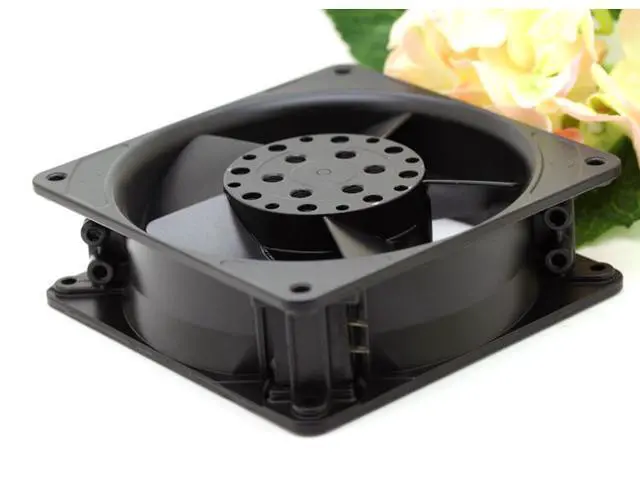 Alt view image 4 of 4 - 4656 ZWH 12038 19W/18W 230V metal high temperature fan 2 plug