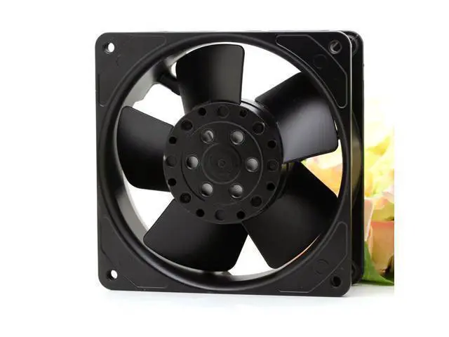 Alt view image 3 of 4 - 4656 ZWH 12038 19W/18W 230V metal high temperature fan 2 plug