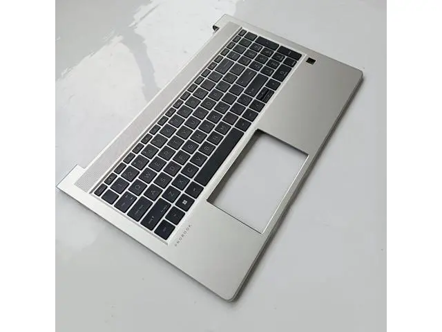 Alt view image 7 of 7 - for Probook 450 455 G8 Laptop Upper Case Palmrest Backlit Keyboard M21742-001