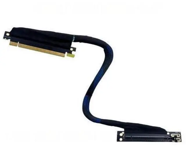Main image of PCIE 4.0 X16 Graphics Card Extension Cable with 90 Degree Connector and Braided Mesh Sleeve High-Speed Server AI Processing