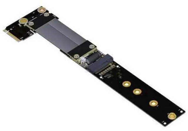 Main image of M.2 NVMe SSD Extension Cable M-Key Extender Turning 90 degrees Supports PCI-e 3.0 x4 Full Speed 5cm-60cm