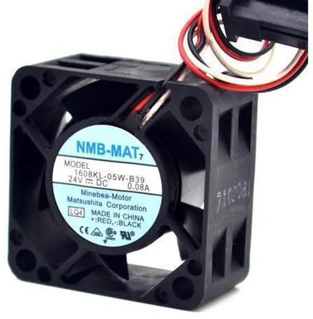 Alt view image 3 of 6 - 10pcs 40*40*20mm 1608KL-05W-B39 4020 24V 0.08A Fanuc Fan Heatsink NMB