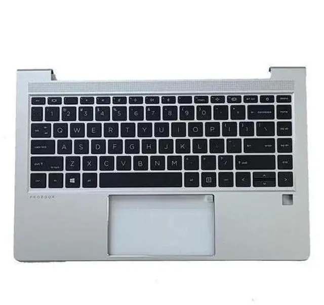 Main image of Silver Probook 445 G8 440 G8 Palmrest Top Case Non-Backlit US Keyboard M23370-001