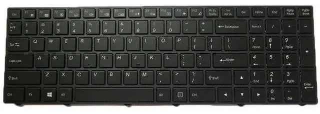 Main image of Backlit Keyboard For CLEVO N250 CVM15F23USJ430A 6-80-N7500-012-1HA English