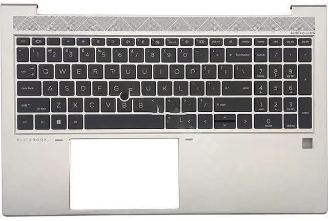 Main image of For Elitebook 850 G8 Palmrest Upper US Keyboard Backlit M35816-001 Silver