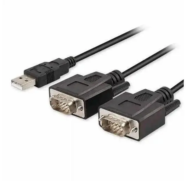 Main image of Usb 2.0 TO Dual com FTDI CHIP 2 Port USB to Serial RS232 DB9 Adapter Cable Win10
