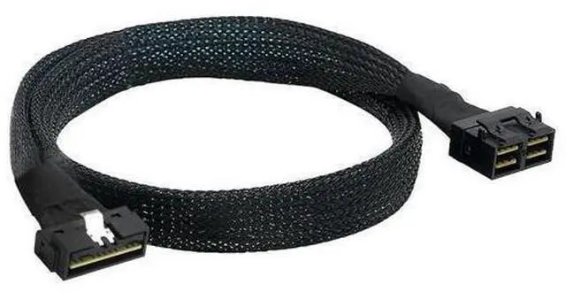 Main image of PCIE SAS4.0 LP Low profile SFF-8654 8i 74P to 2 in 1 Dual MINI SAS HD SFF-8643 8I 36P Server connection Cable