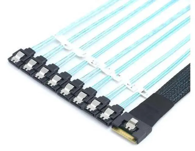 Main image of PCI-E SAS SFF-8654 8I to 8X SATA server hard drive conversion cable