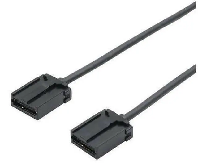 Main image of HDMI EM male to HDMI E TYPE male 19P 1.4V 4K black ABS shell car HD connection cable