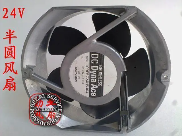 Alt view image 3 of 4 - 17050 24V 0.65A 17cm fan drive 109E5724H5J04 170*170*50mm