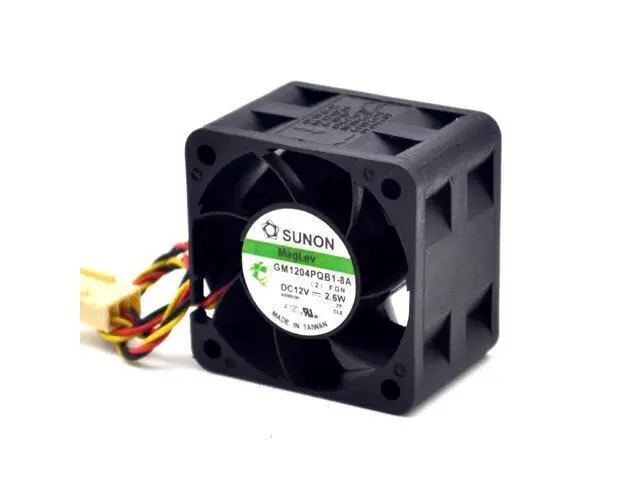 Alt view image 2 of 6 - SUNON Cooling fan server 12V 2.6W GM1204PQB1-8A 40*40*28mm