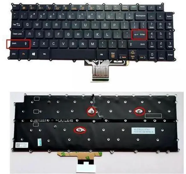 Main image of for Gram 15Z990 15ZB990 15ZD990 17Z990 17ZB990 17ZD990 US Keyboard Backlit