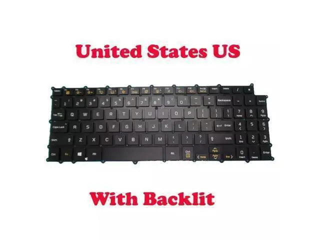 Alt view image 3 of 3 - for Gram 15Z990 15ZB990 15ZD990 17Z990 17ZB990 17ZD990 US Keyboard Backlit