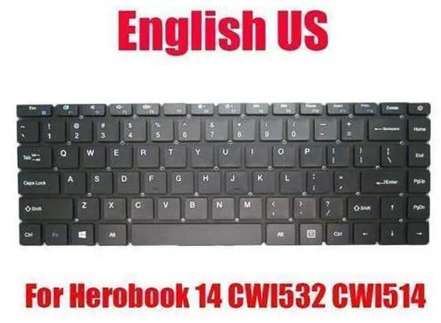 Main image of Laptop Keyboard For Chuwi Herobook 14 CWI532 CWI514 YMS-0177-B MB3181004 US