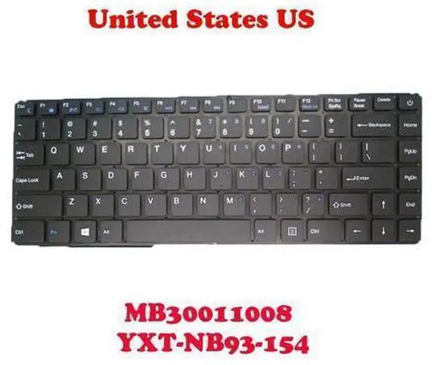 Main image of Keyboard For Toposh T14 MB30011008 YXT-NB93-154 YXT-NB92-22 DK300V English US