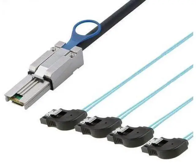 Main image of MINI SAS SFF-8088 to 4 Ports SATA 7P female server connection cable