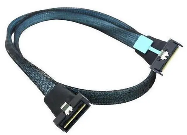 Main image of PCI-E Gen5.0 Mini SAS 74Pin to LP 8i Low profile SFF-8654 74Pin SAS 4.0 24 Gbps Extension Cable