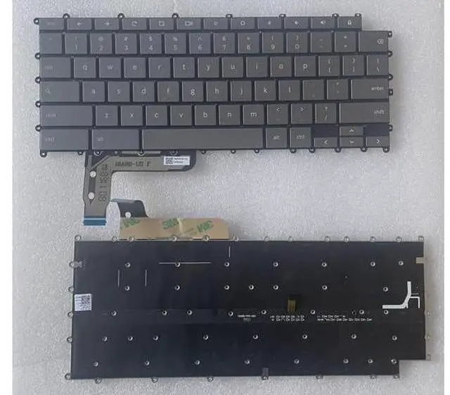 Main image of replacement keyboard for Galaxy Chromebook XE930QCA 930QCA US with Backlit Grey