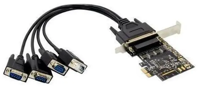 Main image of PCIE AX99100 4S DB9 RS232 Serial Port Card Controller Card PCI Express asix 99100 Chip 4 ports rs-232 to pci-e com Adapter cable