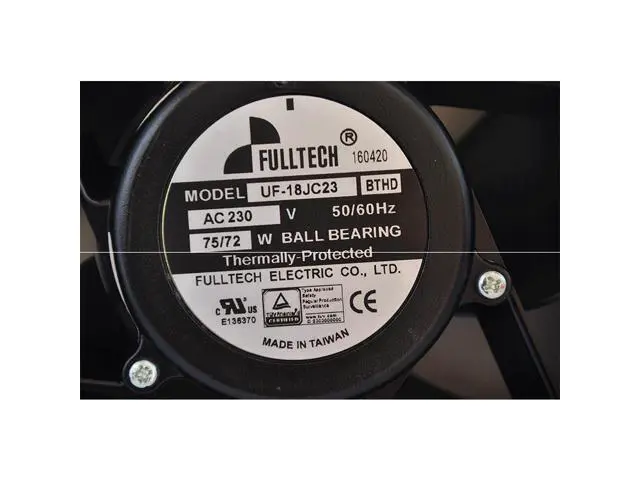 Alt view image 4 of 4 - Taiwan brand fan FULLTECH UF-18JC23BTH axial fan 230V 75w