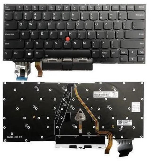 Main image of Backlit keyboard with for Thinkpad X1 Carbon 8th Gen 2020 7th Gen 2019 US