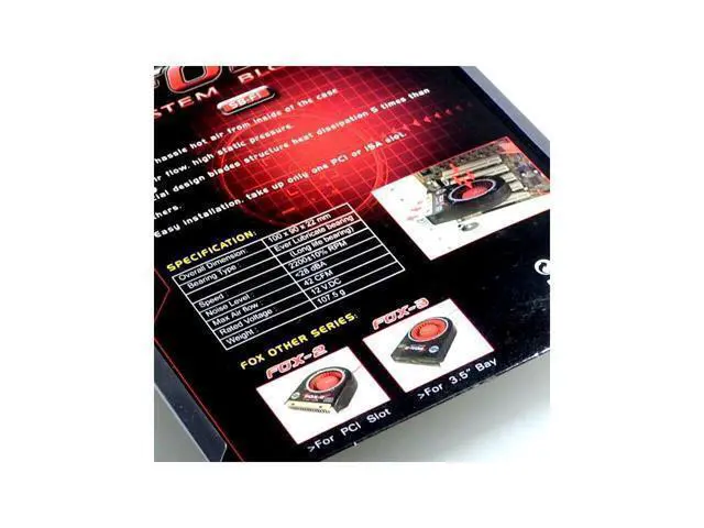Alt view image 4 of 4 - 100pcs\/lot Chassis Fan \/ chassis exhaust fan \/ chassis cooling fan \/ PCI bit fan \/ FOX-1