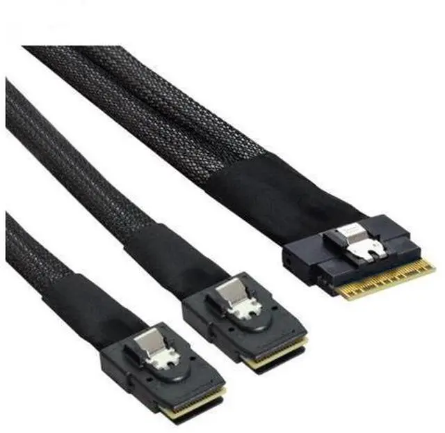 Main image of SLIM SAS SF-8654 8I to 4 Ports MINI SAS 8087 server connection Cable