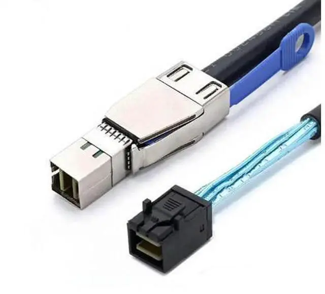 Main image of Mini SAS SFF-8644 with IC to SAS SFF-8643 Server Connection Cable
