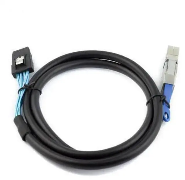 Main image of Mini SAS HD SFF-8644 with IC to SAS HD SFF-8087 server overlay cable