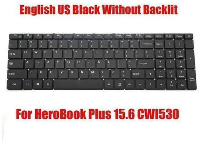 Main image of US Keyboard For Chuwi HeroBook Plus 15.6 CWI530 MB3501006 XK-HS111 Non-Backlit