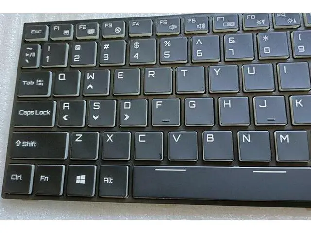 Alt view image 2 of 5 - replacement keyboard for Clevo Sager NP8157 NP8155 NP8156 US Color Backlit Crystal