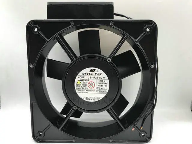 Main image of US18F22-MGW AC220V 18CM 180mm 7" AC 200V 220V 40/50W High Temperature Resistant Full Metal Cooling Fan