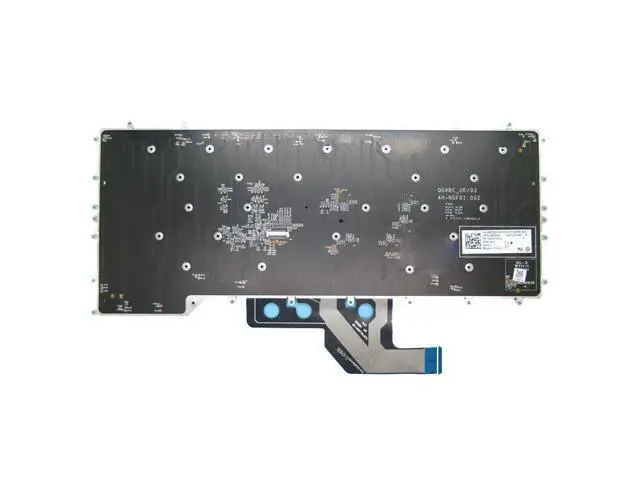 Alt view image 2 of 4 - US Keyboard For Alienware M15 R2 R3 0377 377 NSK-QGBBC 1D PK132KH1B01 White color