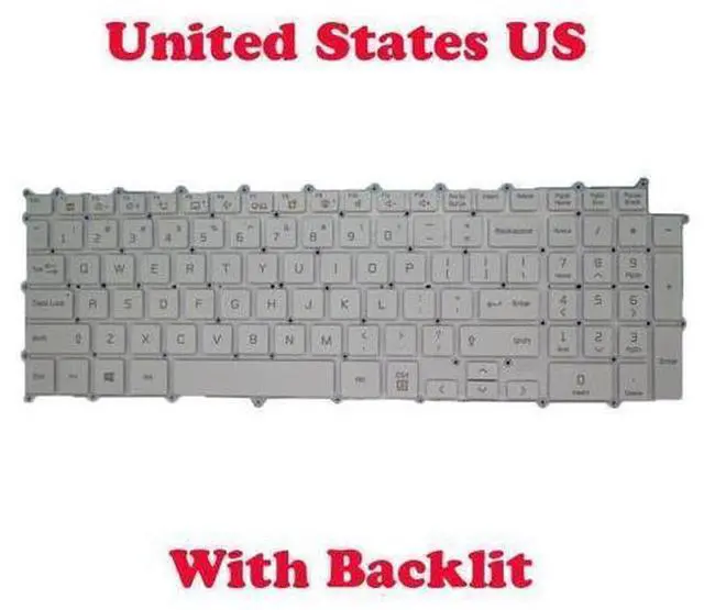 Main image of English Backlit Keyboard For 17Z90N AEW74089802 19A6B-US KT01-19A6BS03USRA000
