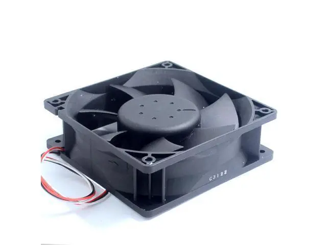 Alt view image 6 of 6 - AFB1212SHE 12cm 1.60a 12v quiet double ball speed automatic temperature control fan wind capacity 120*120*25MM