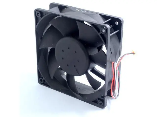Alt view image 4 of 6 - AFB1212SHE 12cm 1.60a 12v quiet double ball speed automatic temperature control fan wind capacity 120*120*25MM