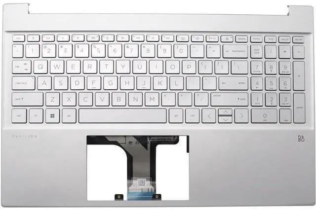 Main image of Palmrest for 15-EG 15-EH Upper Case Cover Backlit US Keyboard M08912-001