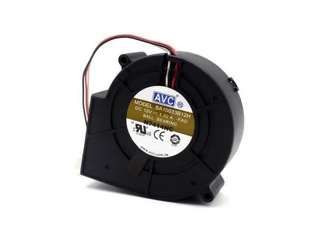Alt view image 5 of 6 - AVC 9733 DC 12V 1.32A BA10033B12H 3 wire turbine cooling fan blower 10 pcs/lot