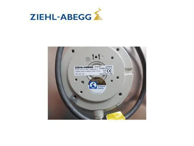 Alt view image 2 of 3 - RH45M-VDK.4F.1R Germany ZIEHL-ABEGG frequency converter centrifugal fan 450mm 350W 400V cooling fan