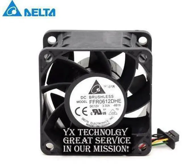 Main image of Delta 60*60*38MM 6038 FFR0612DHE 12V 3.30A 6CM ultra violence a cooling fan 100pcs /lot