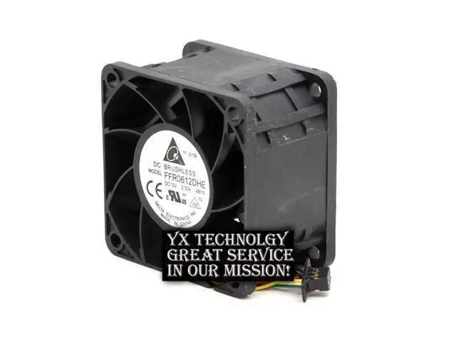 Alt view image 6 of 6 - Delta 60*60*38MM 6038 FFR0612DHE 12V 3.30A 6CM ultra violence a cooling fan 100pcs /lot