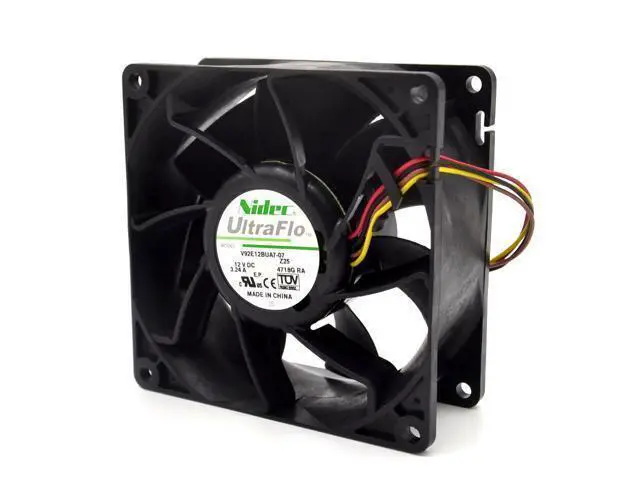 Alt view image 2 of 6 - Cooling Fan 9238 V92E12BUA7-07 T35A3 12V 3.24A FRONT SYSTEM FAN ASSY ML330 G6 ML150 G6 519740-001